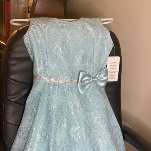 Glitter baby blue dress